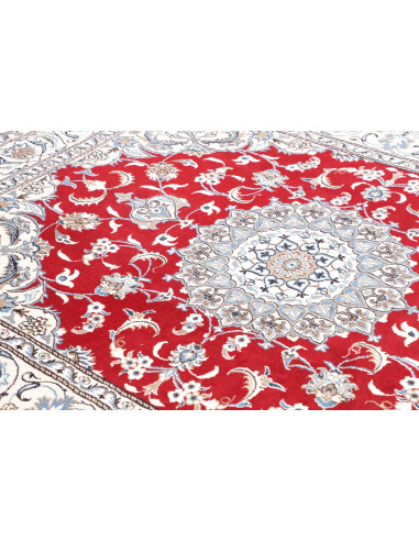 Tappeto Nain Kashmar Persia 193x250 Rosso Crema
