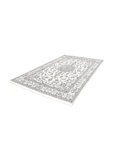 Tappeto Nain Kashmar Persia 195x293 Bianco Crem 2