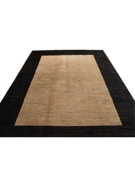 Rug Shayan Pakistan grey yellow 200x256