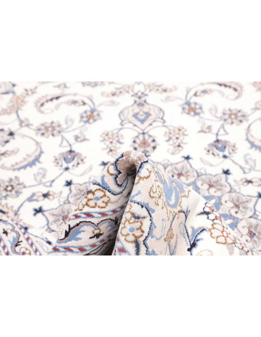 Tappeto Nain Kashmar Persia 200x303 Avorio Blu