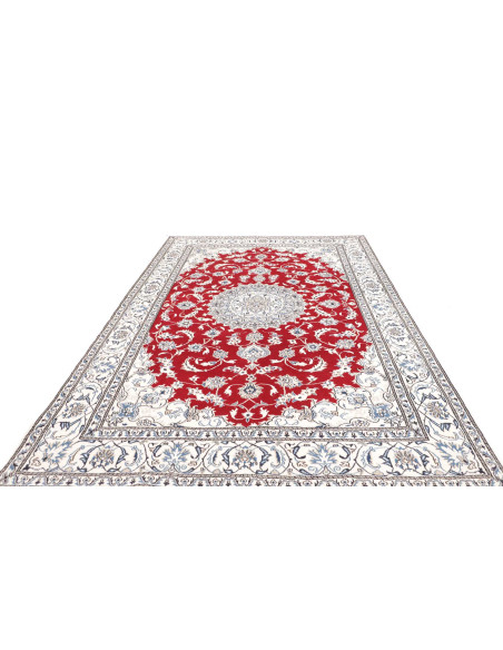 Rug Nain Kashmar Persia 198x293 Red Cream