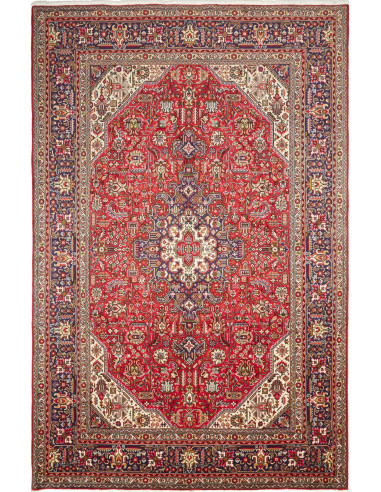 Tabriz 198x293 Cm Tabriz Persia Lana Cardata A Mano Cotone