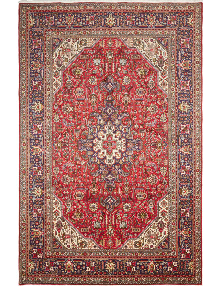 Tabriz 198x293 Cm Tabriz Persia Lana Cardata A Mano Cotone