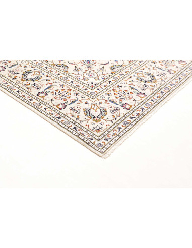 Rug Kashan Persia 194x296 Cream Blue