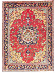 Tabriz 257x348 Cm Tabriz, Persia, Hand-carded Wool cotton