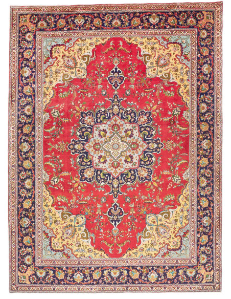 Tabriz 257x348 Cm Tabriz, Persia, Hand-carded Wool cotton