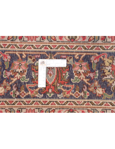 Tappeto Tabriz Persia 200x297 Rosso Corallo Blu