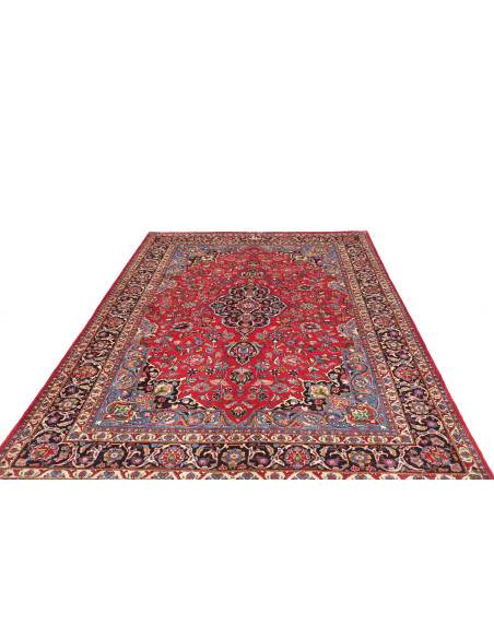 Rug Mashad Persia 203x293 Crimson Red Navy Blue