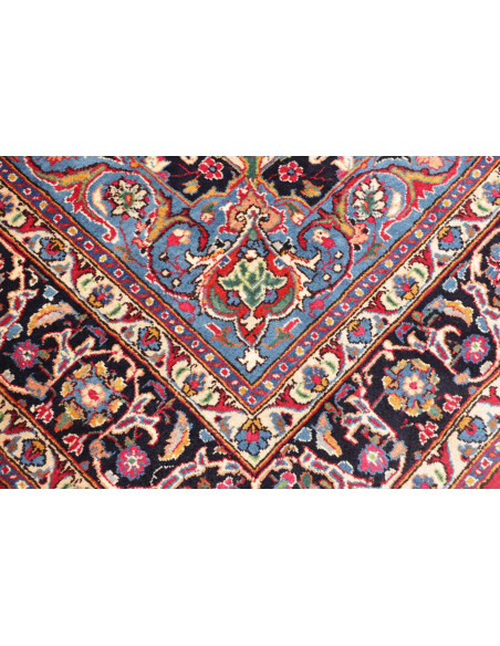 Rug Mashad Persia 203x293 Crimson Red Navy Blue