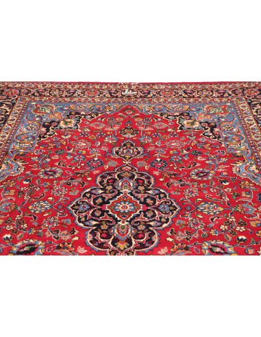 Rug Mashad Persia 203x293 Crimson Red Navy Blue