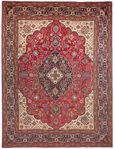 Tabriz 300x400 Cm Tabriz, Persia, Hand-carded Wool warp: