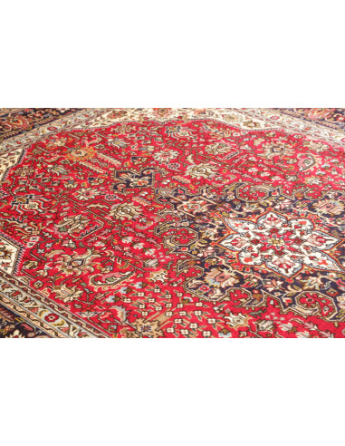 Tappeto Tabriz Persia 200x302 Rosso Blu Notte