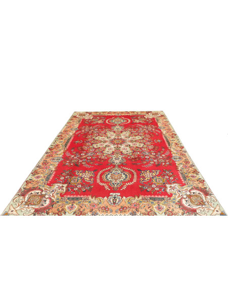 Rug Tabriz Persia 225x317 Ruby Red Beige