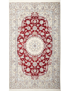Rug Nain 9La Persia white maroon 150x256