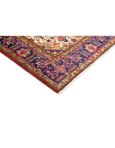 Rug Tabriz Persia 205x303 Red Navy Blue