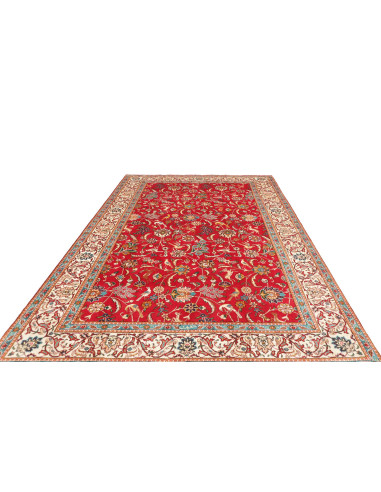Tappeto Tabriz Persia 227x343 Rosso Crema