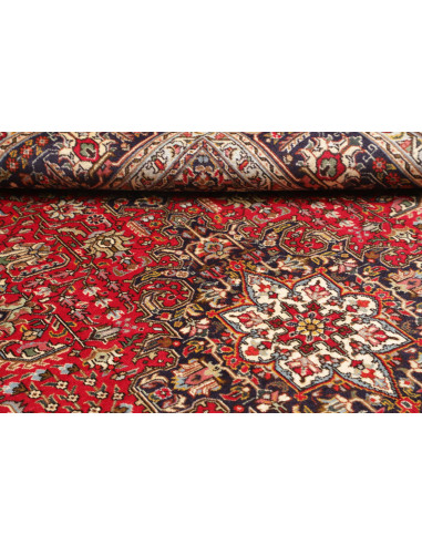 Rug Tabriz Persia 198x300 Red Dark Blue