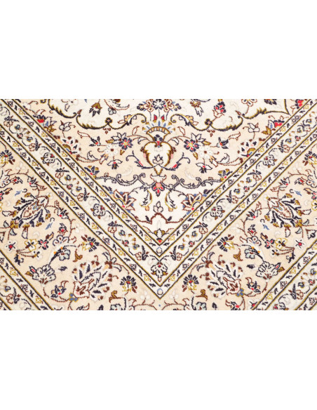Rug Kashan Persia 196x312 Ivory Beige