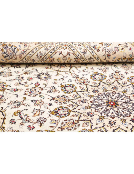 Rug Kashan Persia 196x312 Ivory Beige