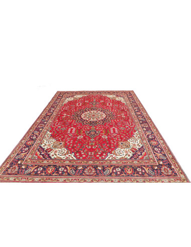 Tappeto Tabriz Persia 230x330 Rosso Blu Scuro