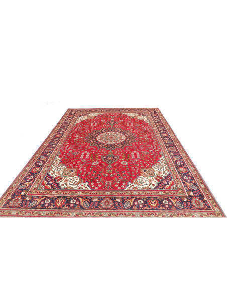 Tappeto Tabriz Persia 230x330 Rosso Blu Scuro