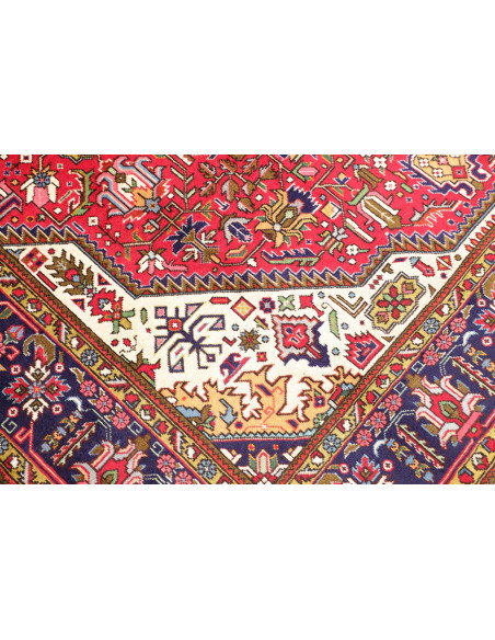 Rug Tabriz Persia 202x300 Red Deep Navy
