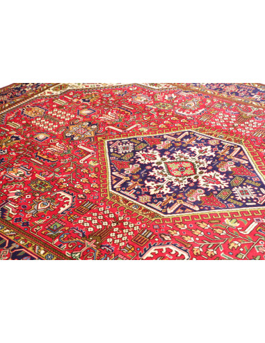 Tappeto Tabriz Persia 202x300 Rosso Blu Notte