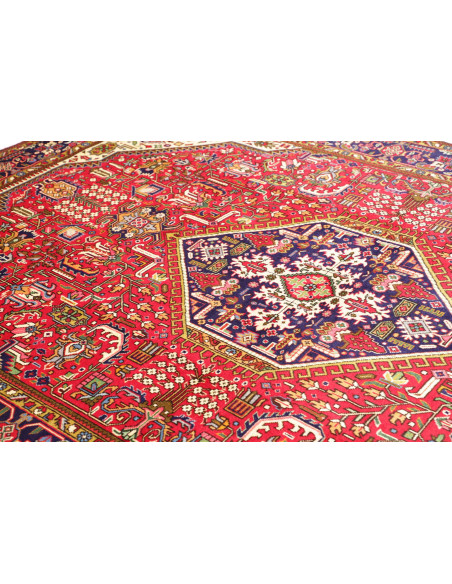 Tappeto Tabriz Persia 202x300 Rosso Blu Notte