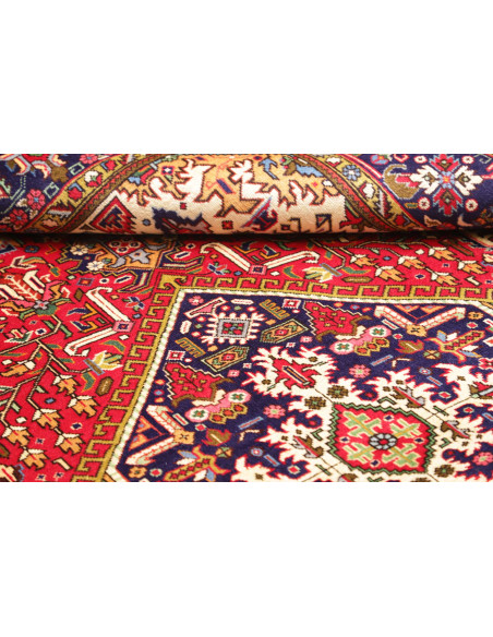 Tappeto Tabriz Persia 202x300 Rosso Blu Notte