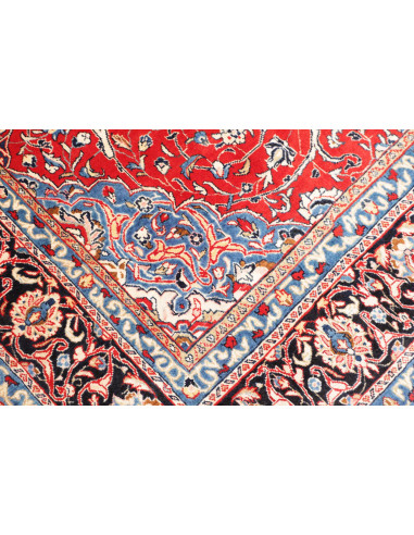Tappeto Sarough Persia 214x310 Rosso Blu Notte