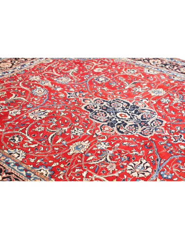 Tappeto Sarough Persia 214x310 Rosso Blu Notte