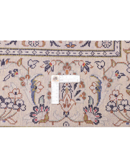 Rug Kashan Persia 193x306 Ivory Midnight Blue