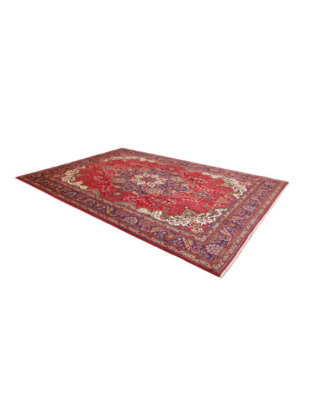 Tappeto Tabriz Persia 247x348 Rosso Blu Scuro