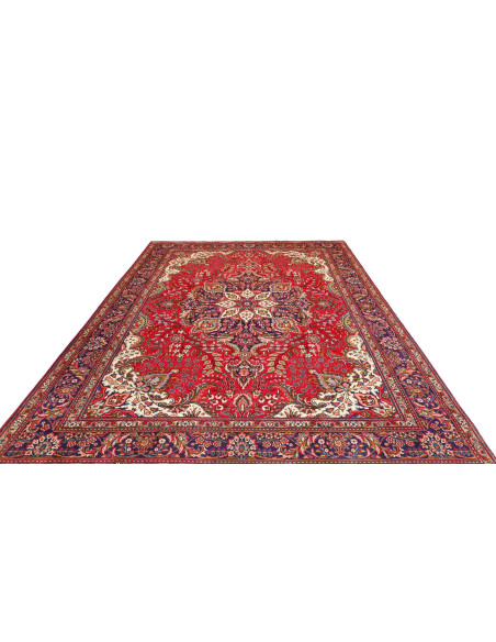 Rug Tabriz Persia 247x348 Red Dark Blue