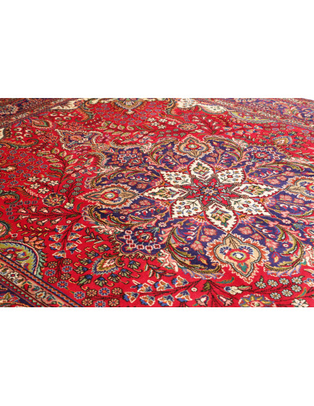Tappeto Tabriz Persia 247x348 Rosso Blu Scuro