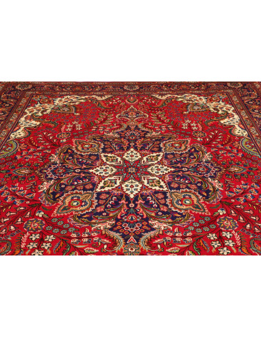 Tappeto Tabriz Persia 247x348 Rosso Blu Scuro