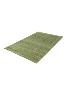 Tappeto Royal Gabbeh pakistano, in lana verde con motivi tribali e abrash. Ideale per ambienti moderni e classici. Scopri la col 2