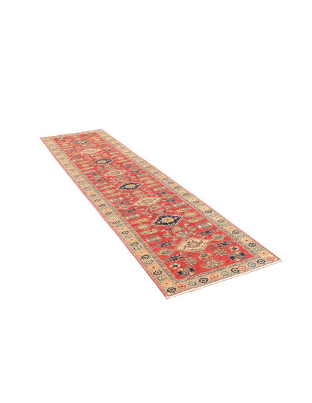 Rug Kazak Fine Pakistan 78x300 Terracotta Red B