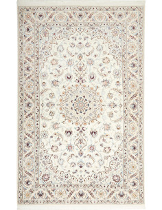 Tappeto Nain 9La Persia bianco azzurro 159x252
