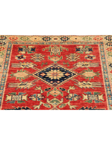 Tappeto Kazak Fine Pakistan 79x307 Rosso Terrac