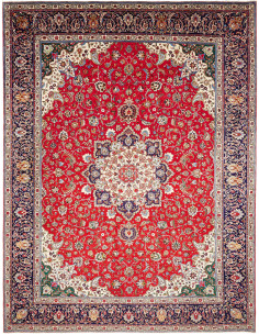 Tabriz 305x395 Cm Tabriz Persia Hand-carded Wool Cotton