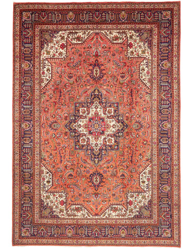 Tabriz 237x348 Cm Tabriz, Persia, Hand-carded Wool warp: