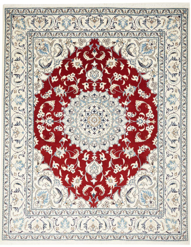 Rug Nain Kashmar Persia white grey 200x250