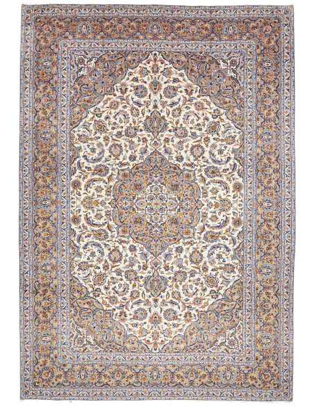 Kashan 253x365 Cm Kashan, Persia, Hand-carded Wool warp: