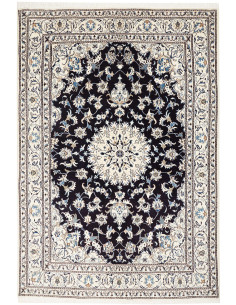 Tappeto Nain Kashmar Persia grigio blu 165x245