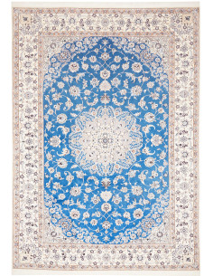 Tappeto Nain 9la Persia 249x353 Blu Vibrante Cr