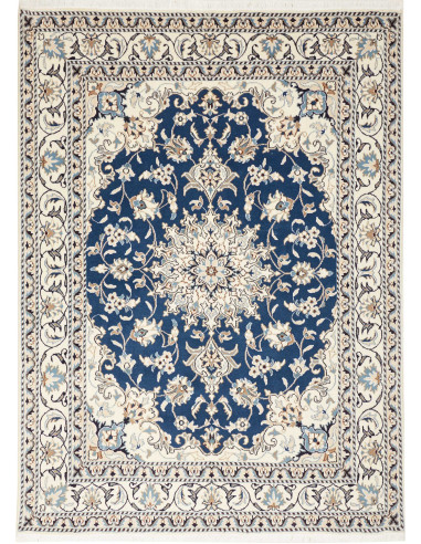 Rug Nain Kashmar Persia white grey 168x240