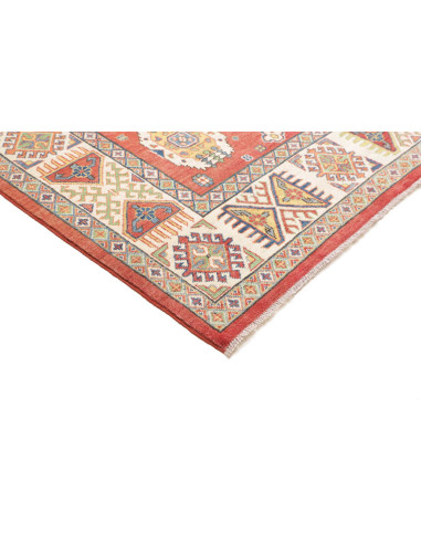 Tappeto Kazak Afghanistan 209x293 Terracotta Bl
