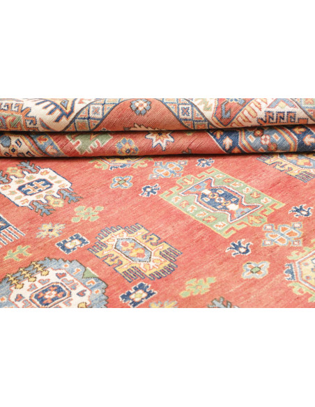 Tappeto Kazak Afghanistan 209x293 Terracotta Bl