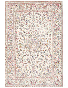 Tappeto Kashan Persia 200x300 Crema Blu